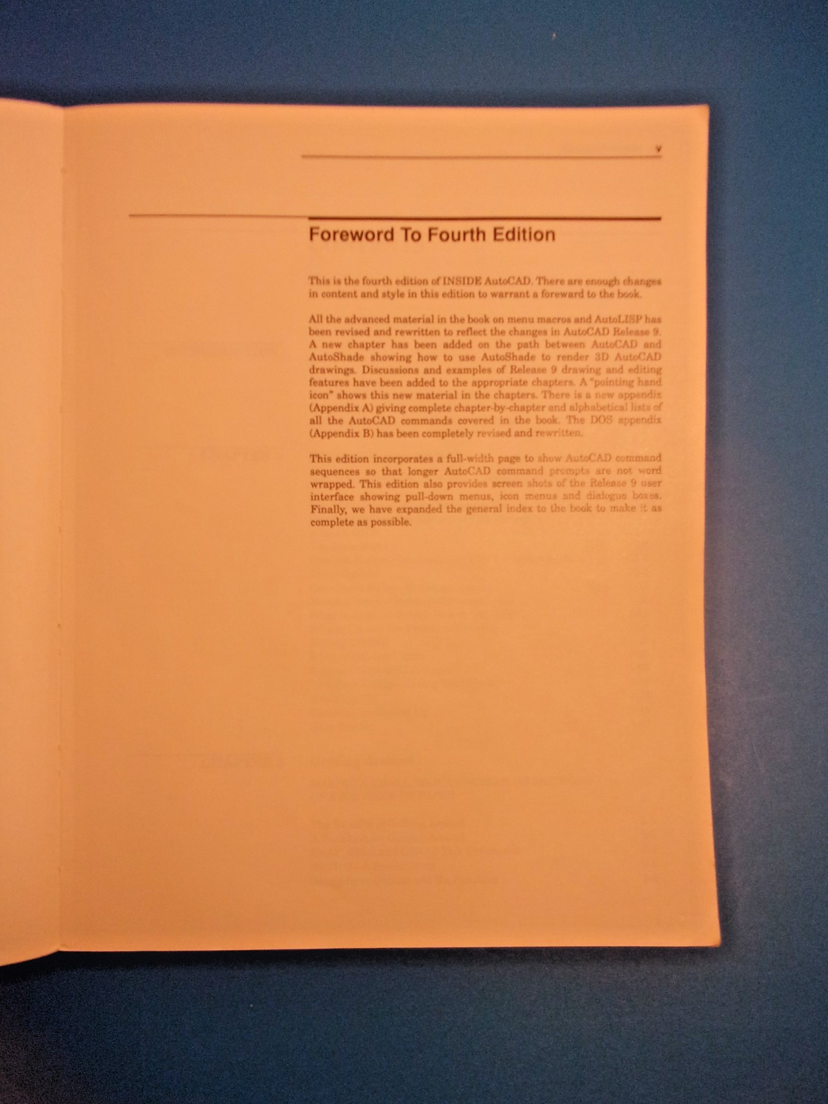 Vintage, Inside AutoCAD, 1988, 4th Edition, by D. Raker and H. Rice