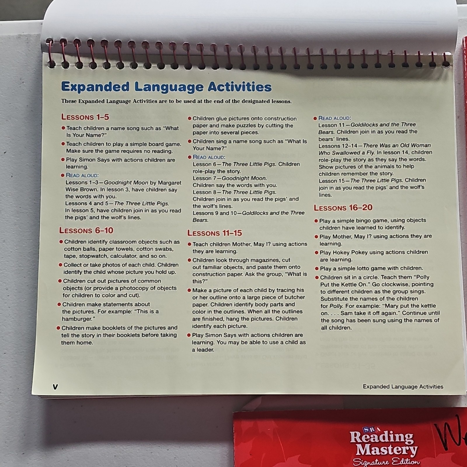SRA/McGraw-Hill Reading Mastery Signature Ed Pres Book A+WB A/B+TG Gr K