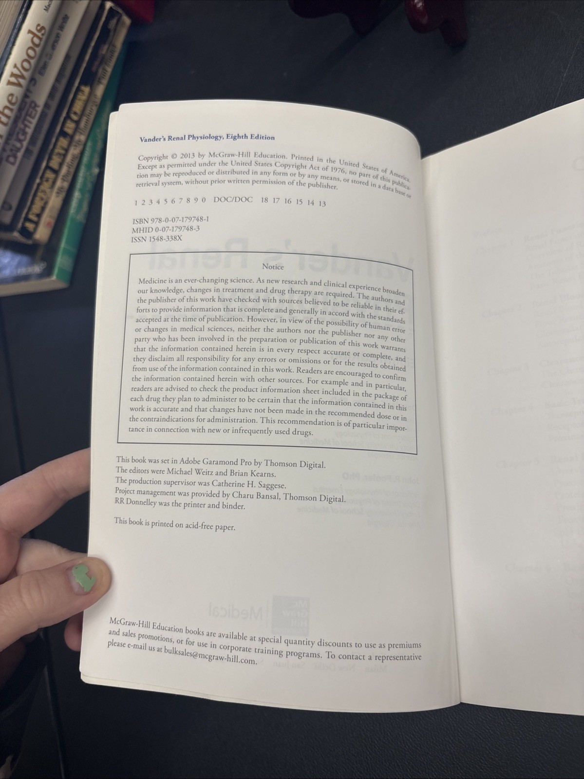Vanders Renal Physiology, Eighth Edition by John Pooler and Douglas C. Eaton…