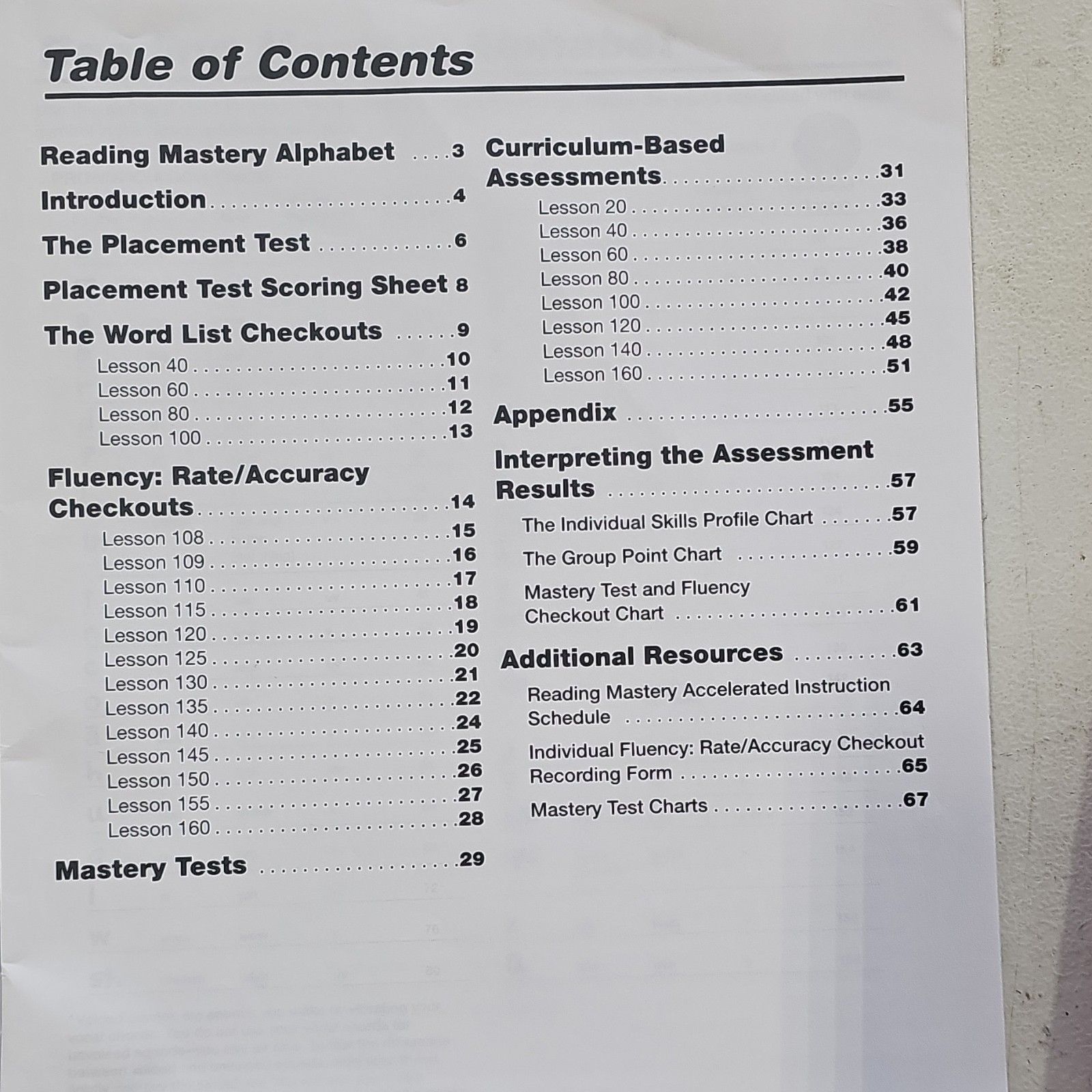 SRA/McGraw-Hill Reading Mastery Signature Ed Assessment & Fluency TH Grade K