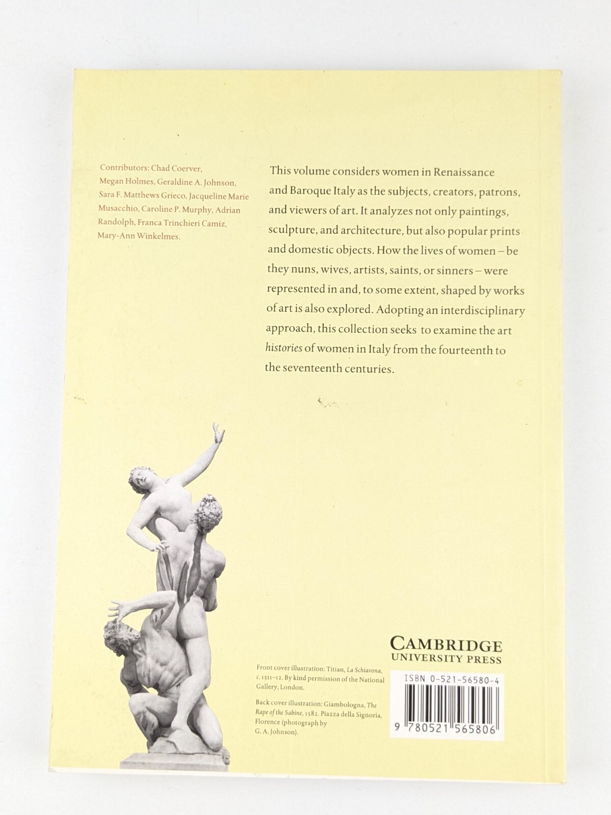 Picturing Women in Renaissance and Baroque Italy 1997 Paperback