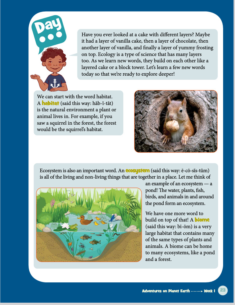 Masterbooks ADVENTURES ON PLANET EARTH Level 3 Let’s Talk Science 2nd 3rd 4th Gr