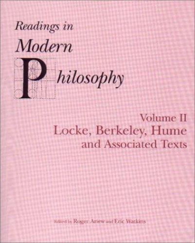 Readings In Modern Philosophy, Volume 2: Locke, Berkeley,- 0872205320, paperback
