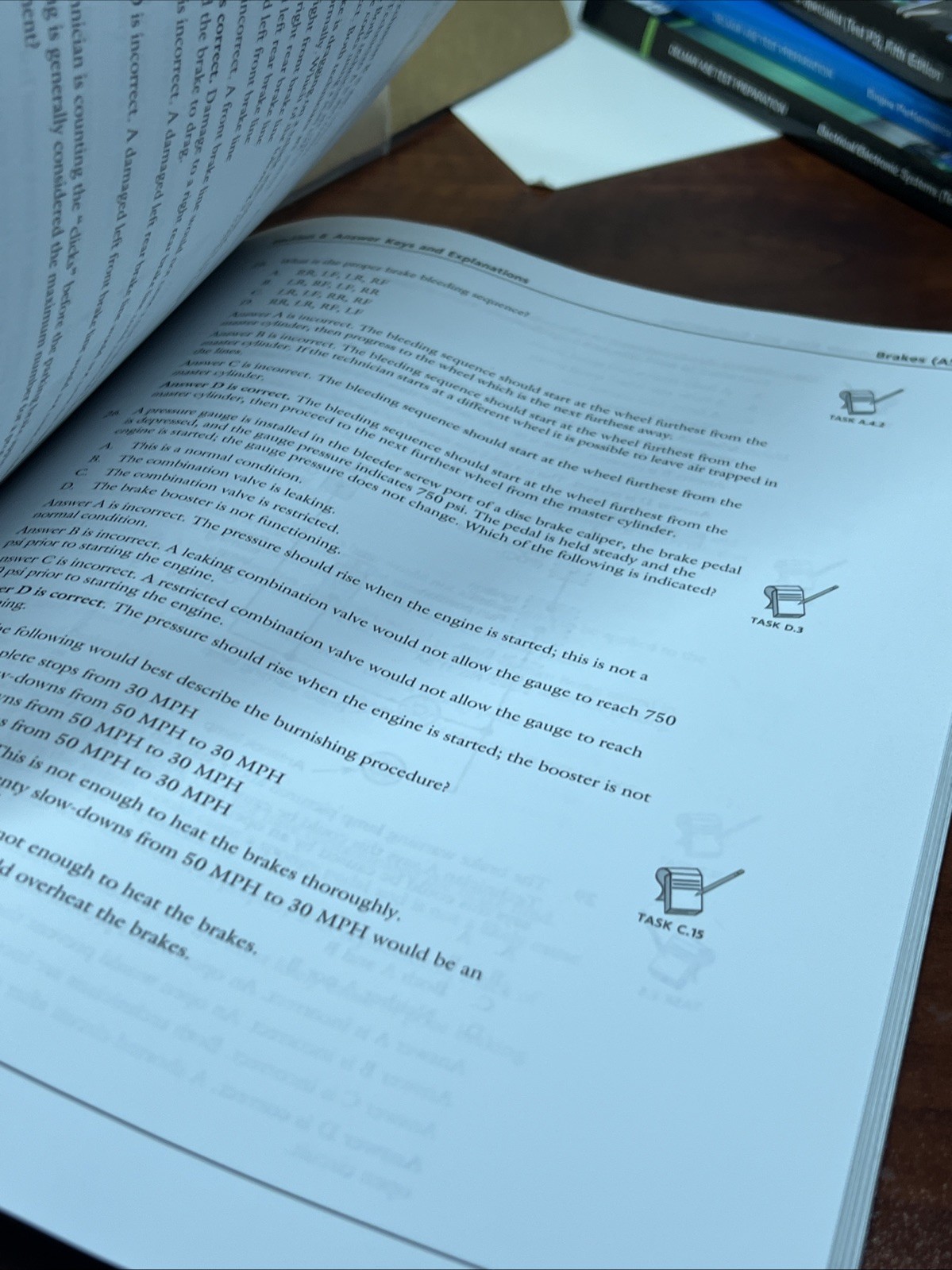Clean Pages ASE Test Preparation – A5 Brakes (Delmar ASE Test Preparation Series