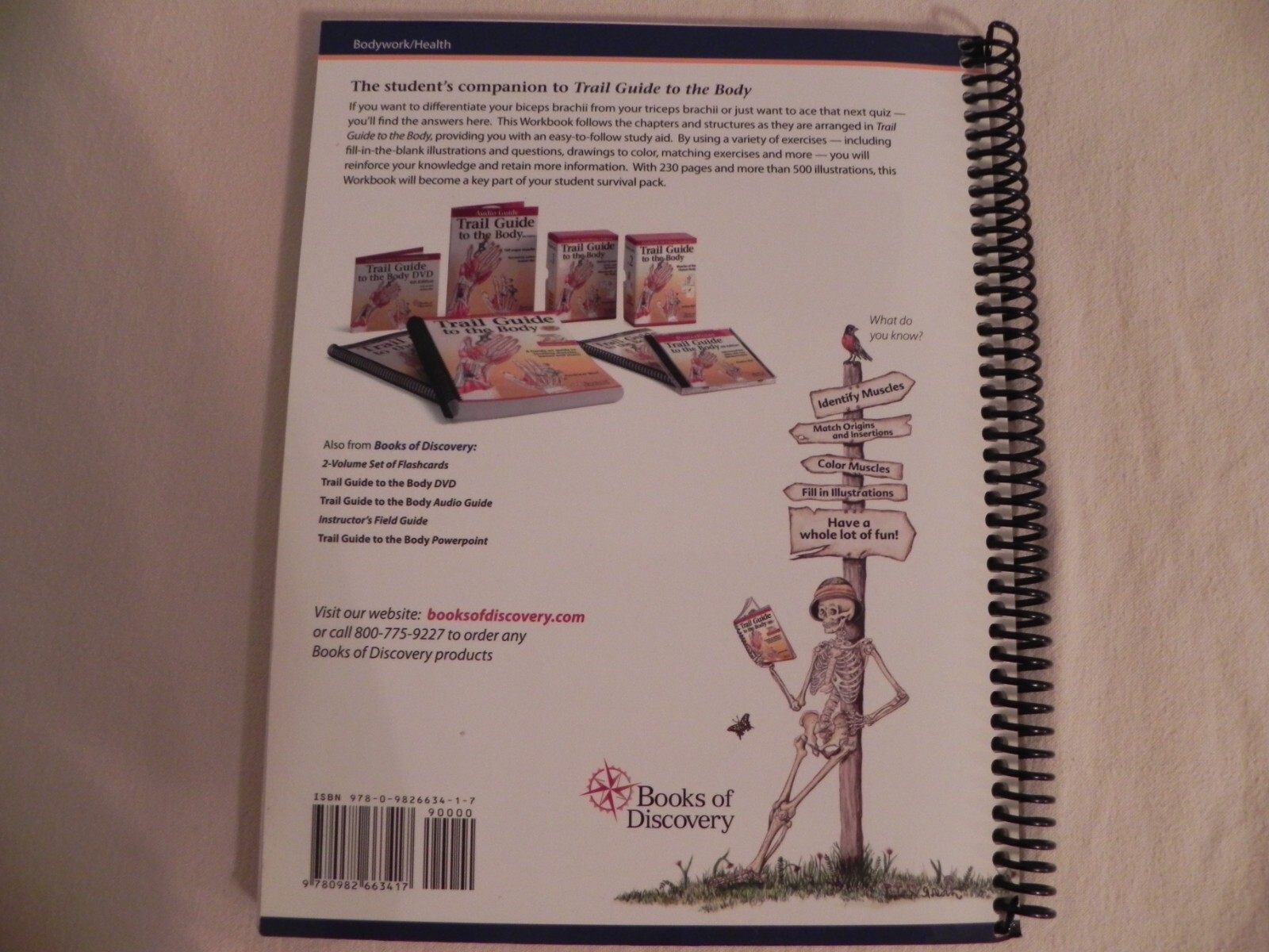 Trail Guide To The Body By Andrew Biel, Student Workbook 4th Edition