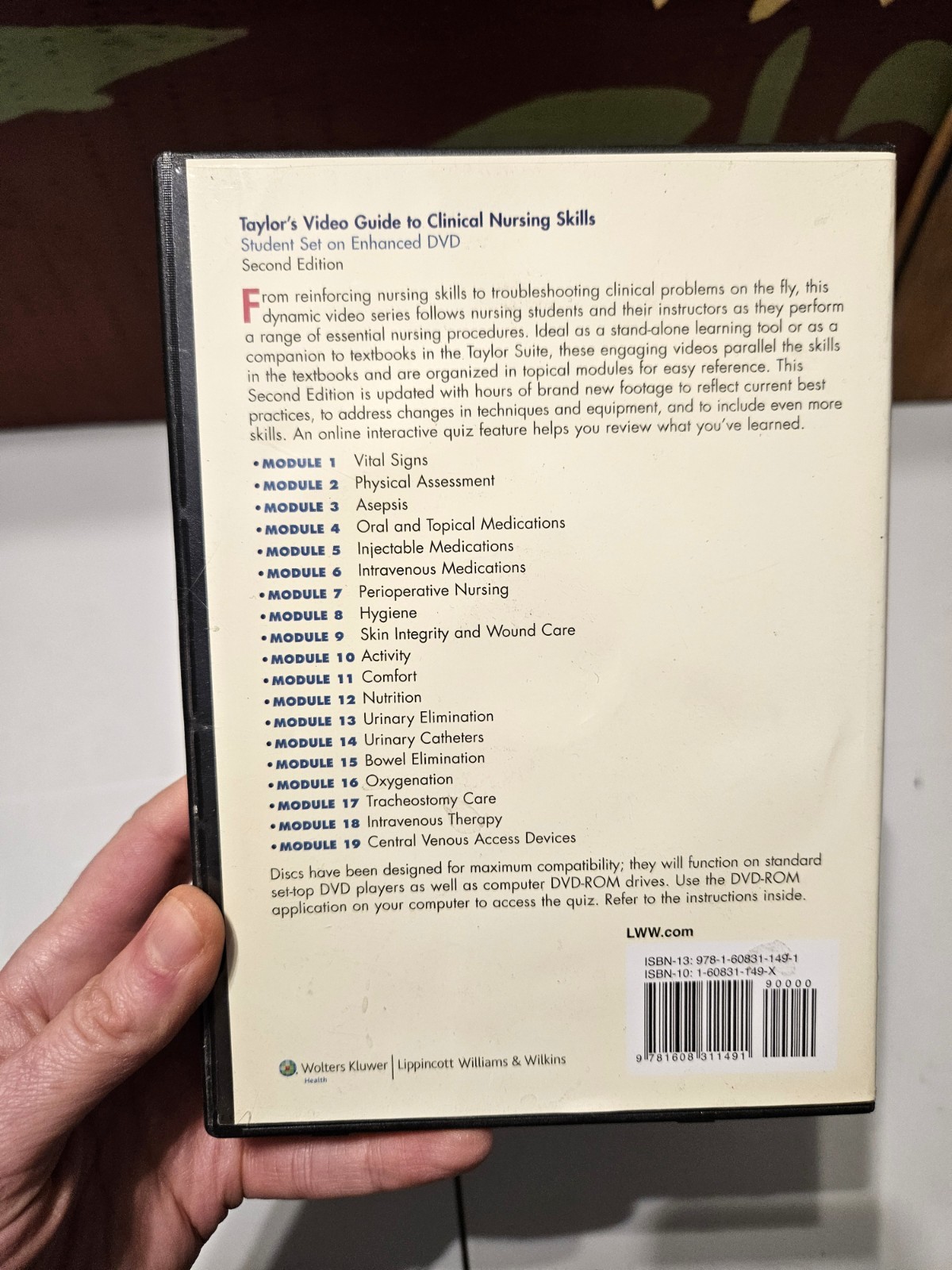 Taylor’s Video Guide to Clinical Nursing Skills DVD, 2010 Second Edition