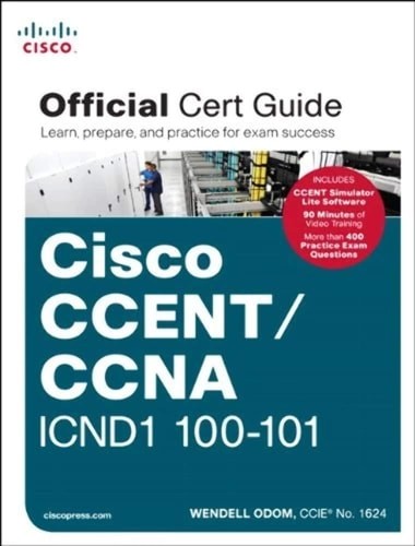 CCENT/CCNA ICND1 100-101 Official Cert Guide by Odom, Wendell, Good Book