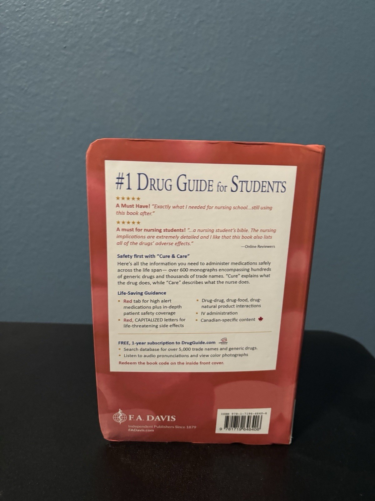 Davis’s Drug Guide for Nurses Eighteenth Edition w/ Access Code