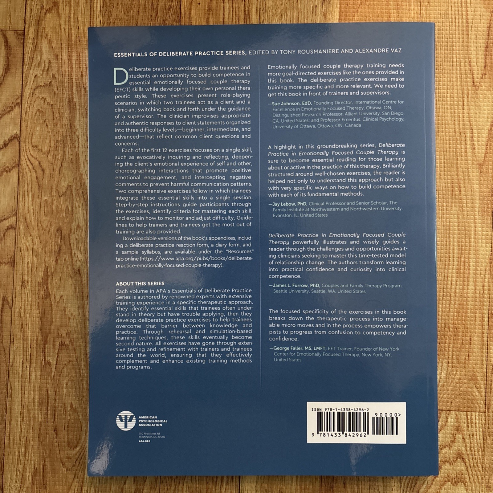Deliberate Practice in Emotionally Focused Couple Therapy