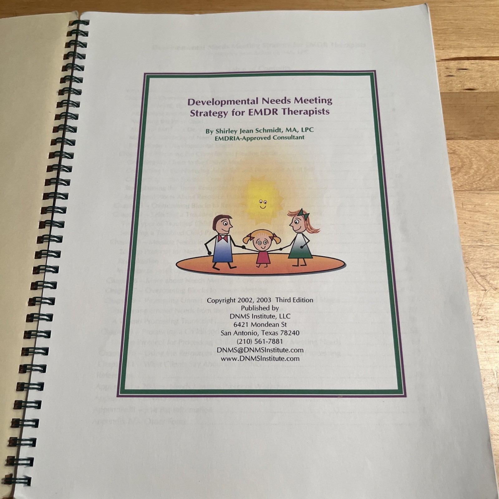 Developmental Needs Meeting Strategy for EMDR, Shirley Jean Schmidt, Therapy