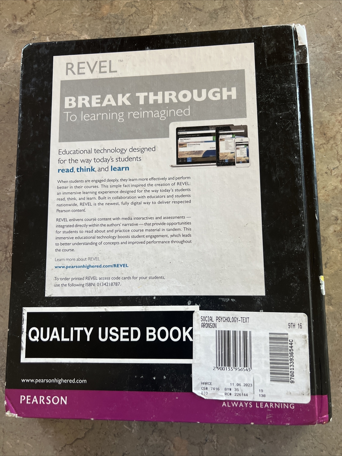Social Psychology Ninth Edition Hardcover Used But Excellent Condition See Pic