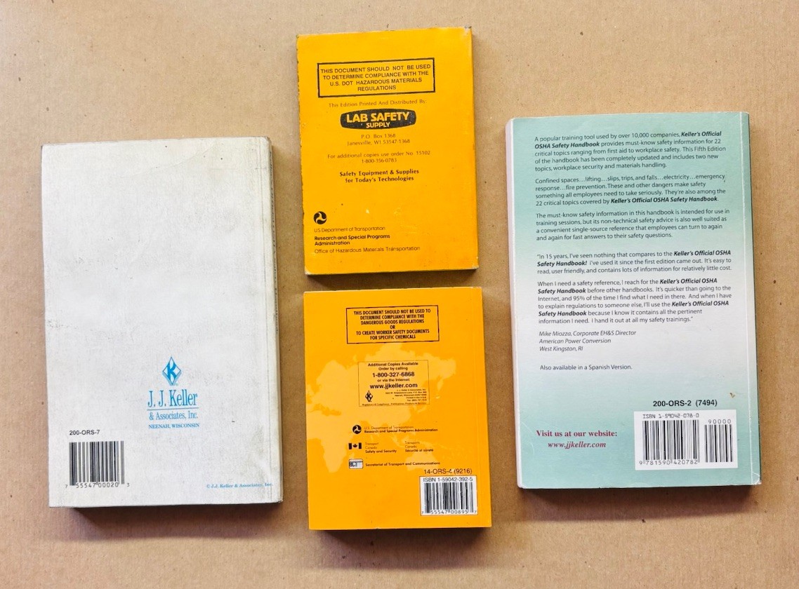 OSHA Handbooks & Emergency Response Guidebooks
