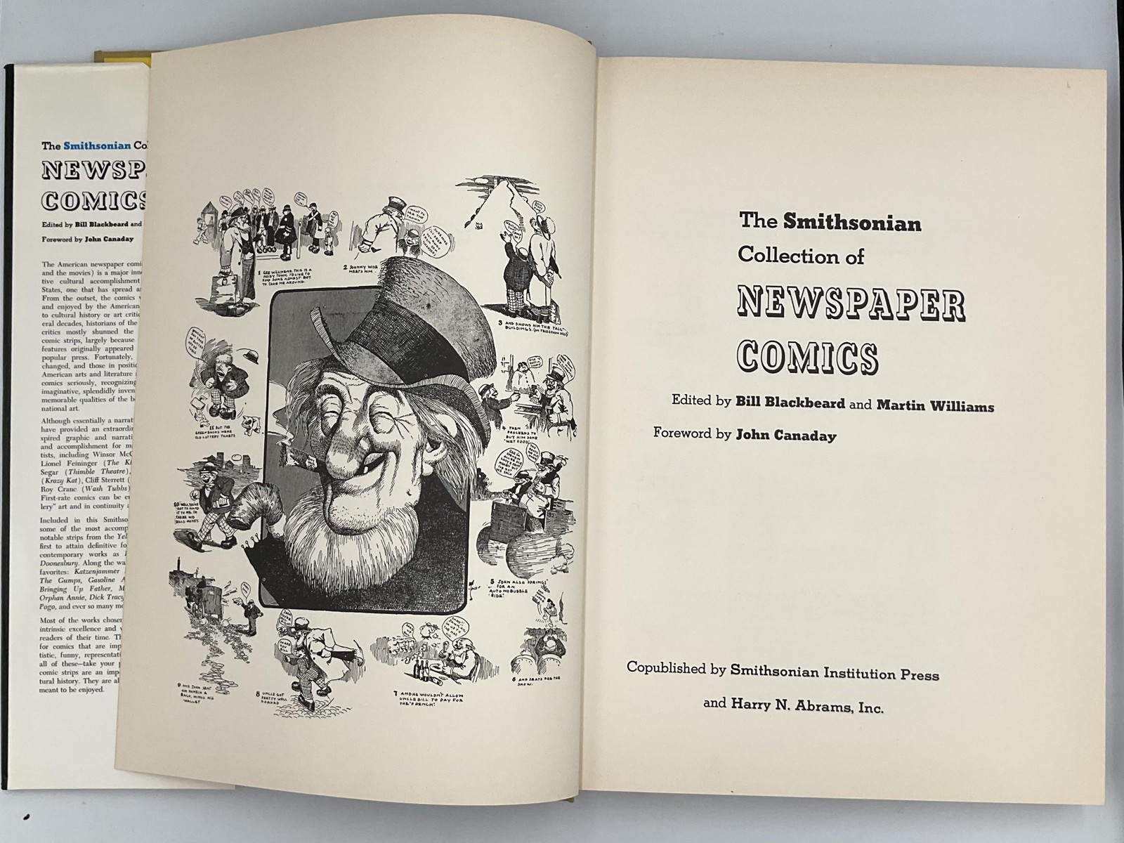 Vintage Smithsonian Collection Of Newspaper Comics Blackbeard HC Black 1977 USA