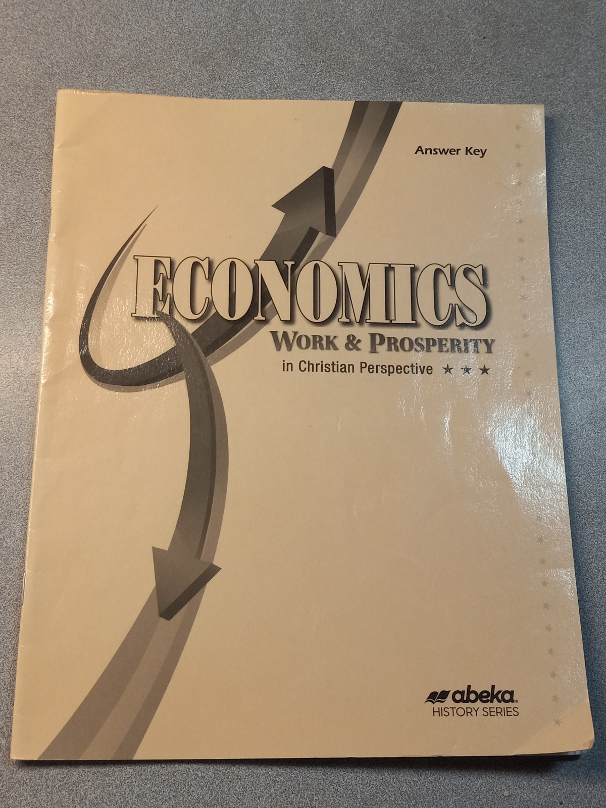 A Beka Book Homeschool 12th Grade Economics Work & Prosperity Curriculum Kit.