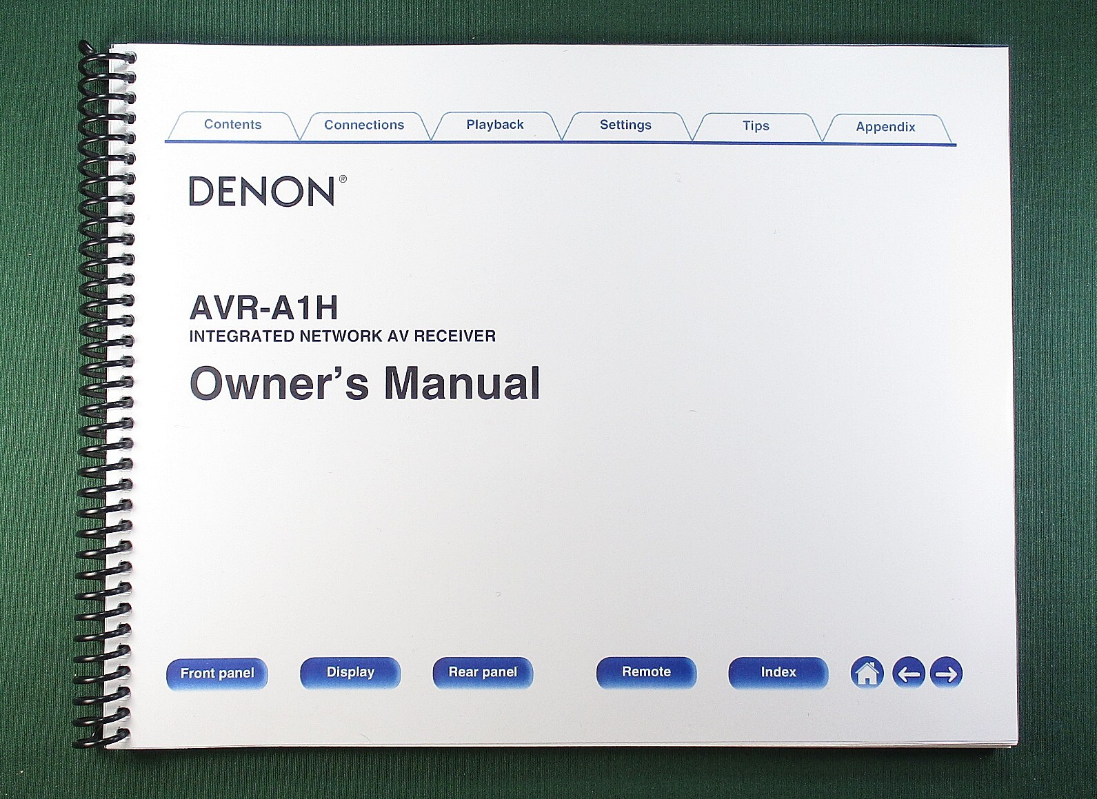 Denon AVR-A1H Instruction Manual: Full Color 353 Pages & Protective Covers!