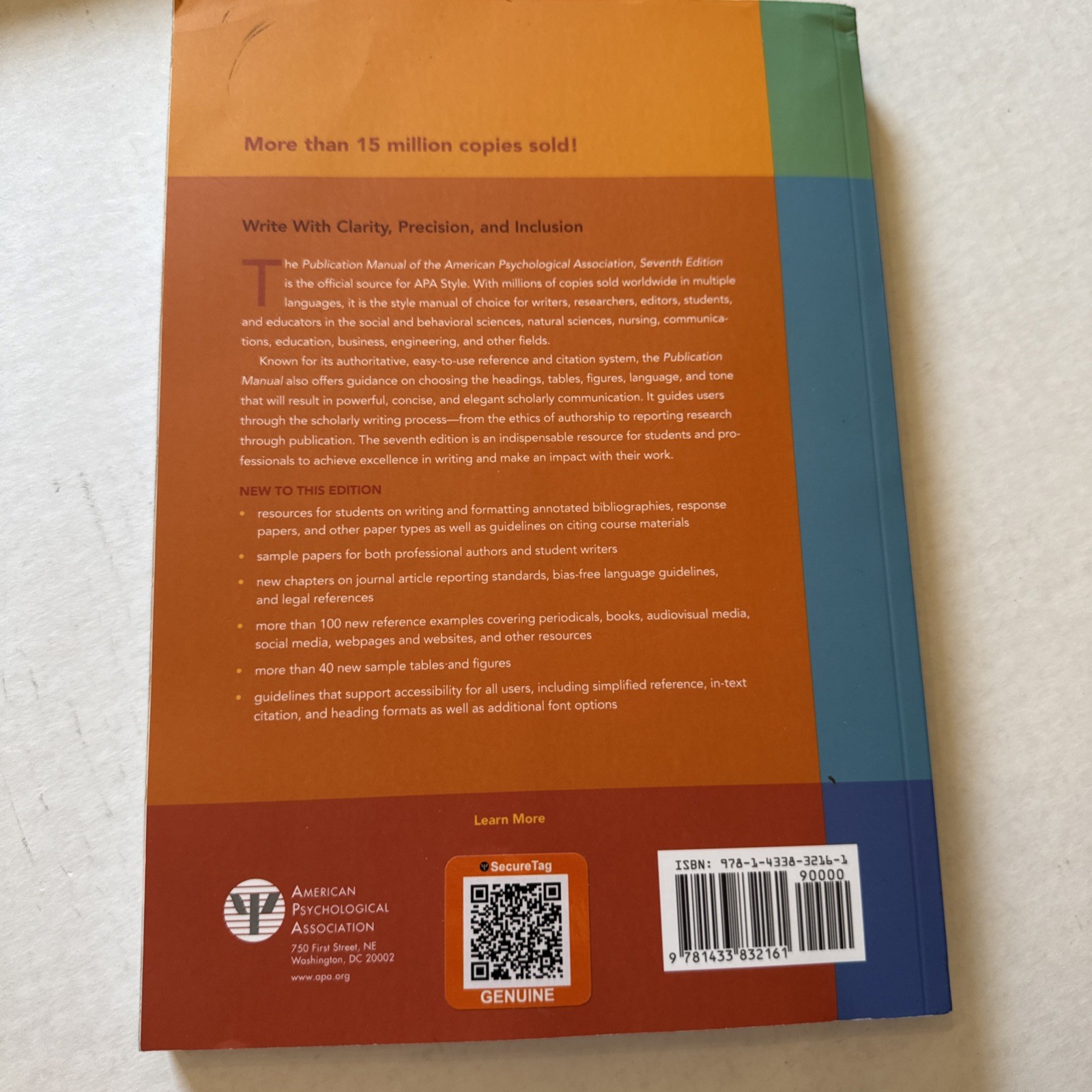 Publication Manual (OFFICIAL) 7th Edition of the American Psychological…