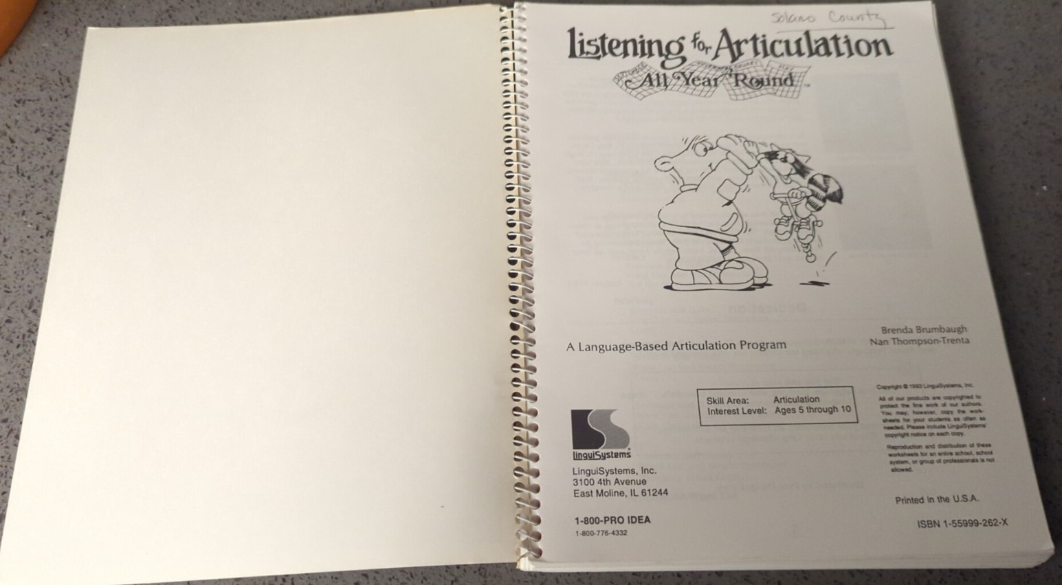 Listening for Articulation All Year Round: A Language Based Articulation Program