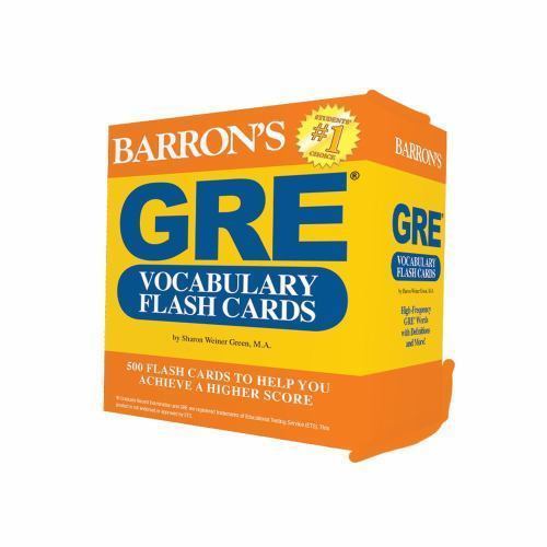 Barron’s Test Prep Ser.: GRE Vocabulary Flash Cards by Sharon Weiner Green (2016
