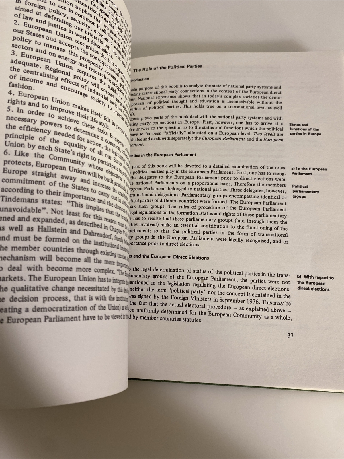 Political Parties in Europe HC Theo Stammen 1981 abm