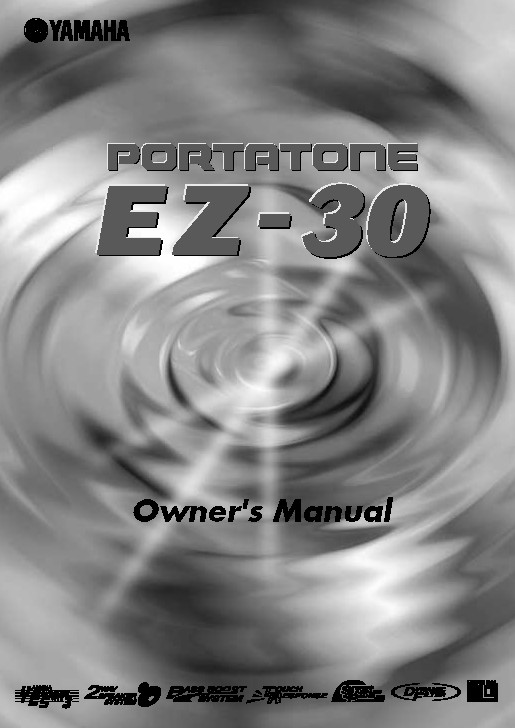 Yamaha EZ-30 Instruction Manual: 106 Pages & Protective Covers!