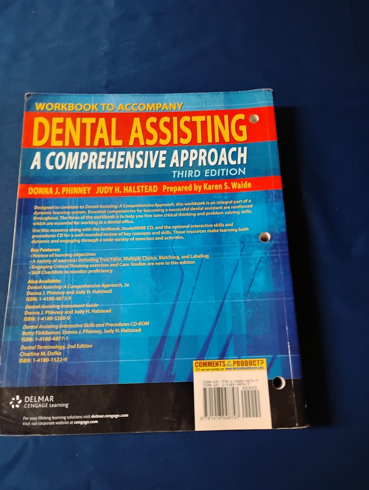 DENTAL ED. BOOK LOT (5 ITEMS)Dental Assisting : A Comprehensive Approach