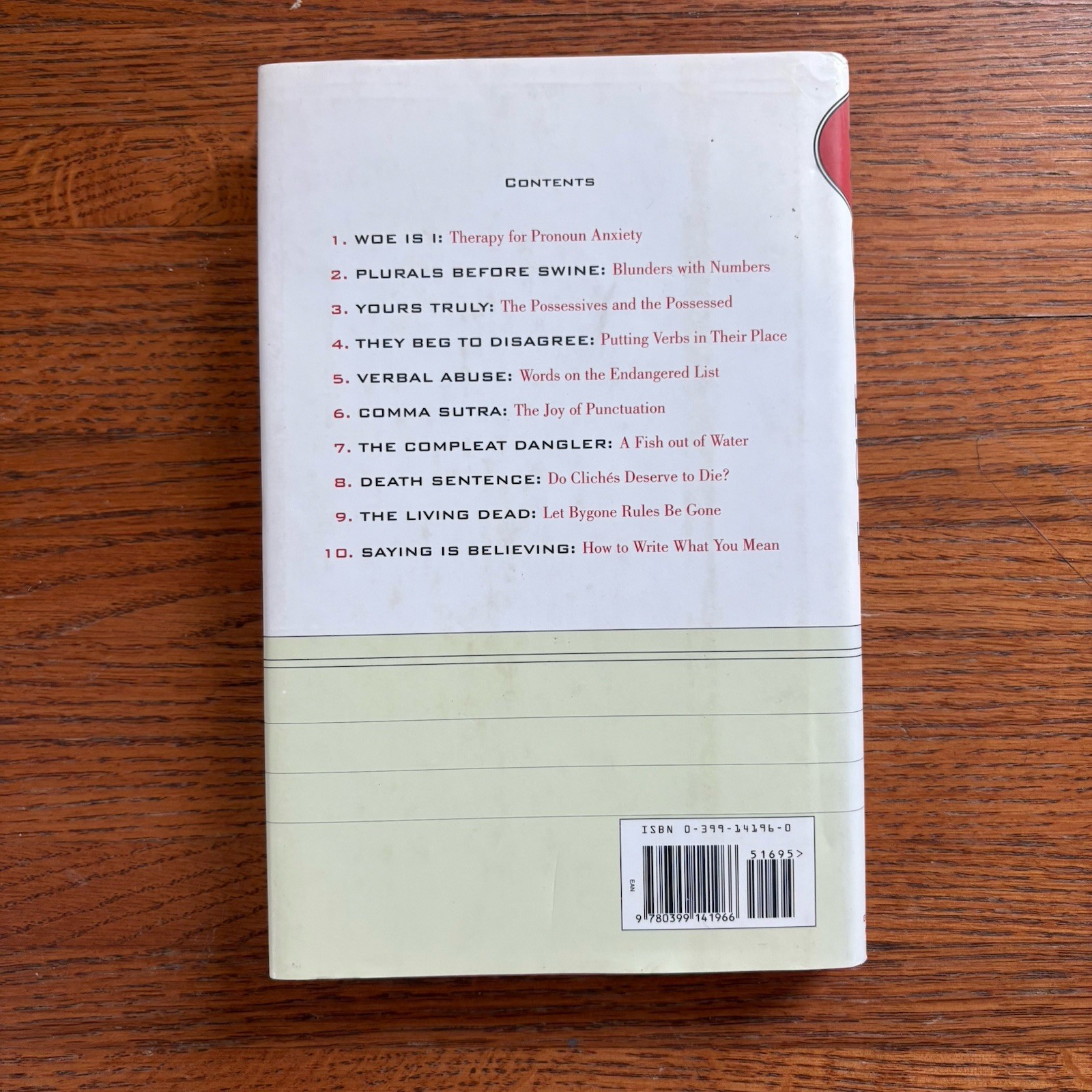 Woe Is I: The Grammarphobe’s Guide to Better English in Plain English. O’Conner