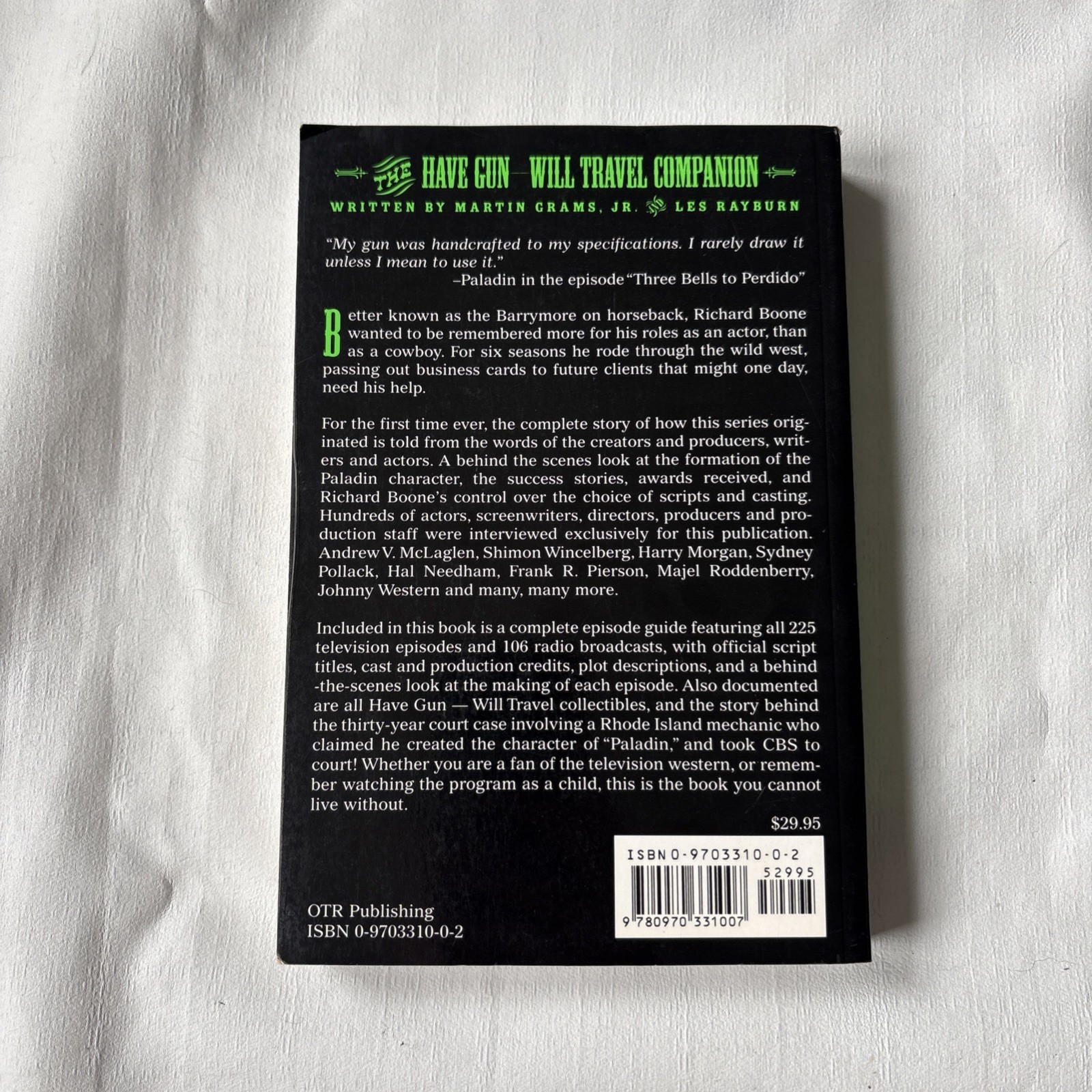 Have Gun – Will Travel Companion by Martin Grams Jr. and Les Rayburn