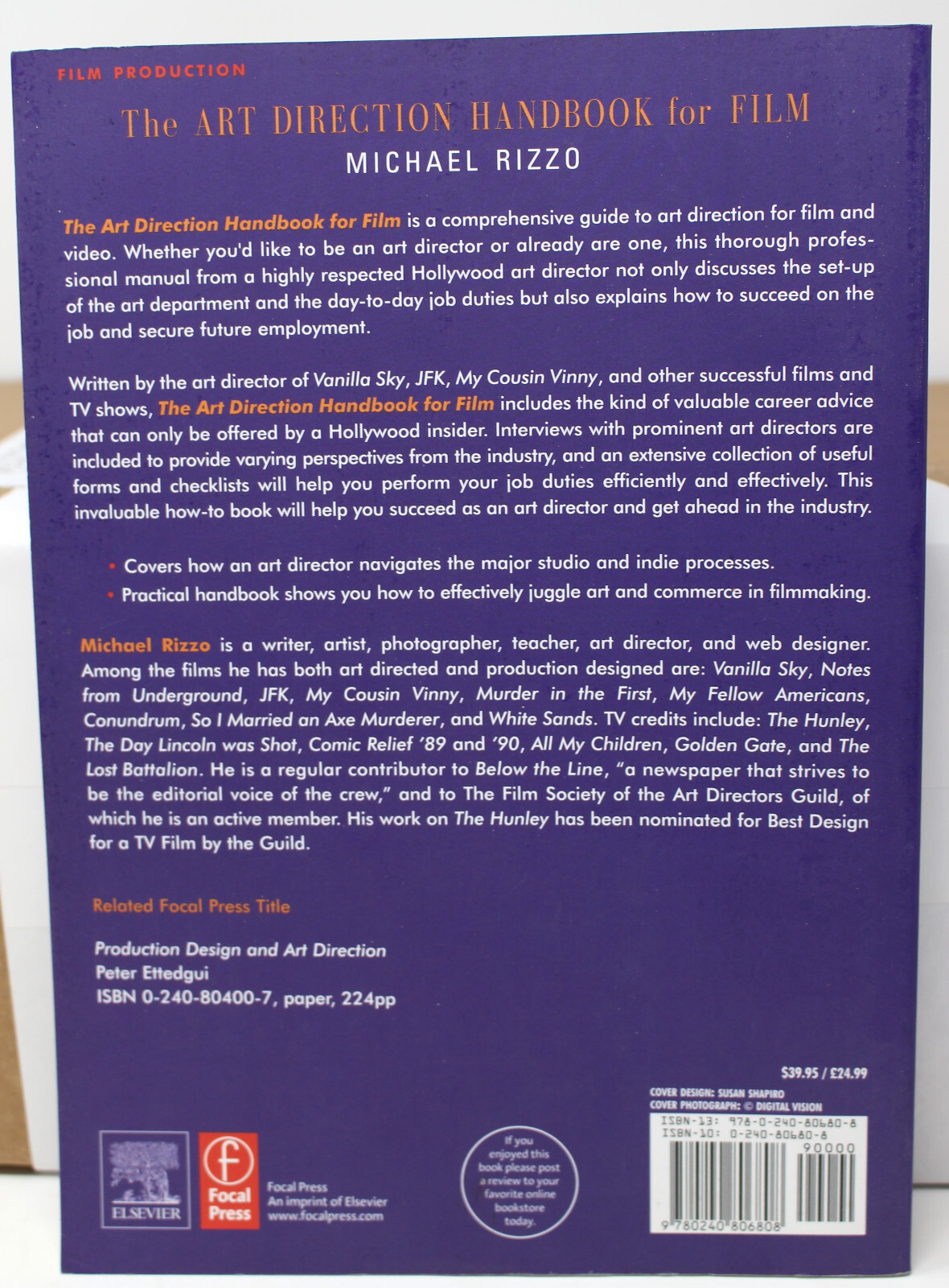 Art Direction Handbook for Film by Michael Rizzo (2005, Focal Press)