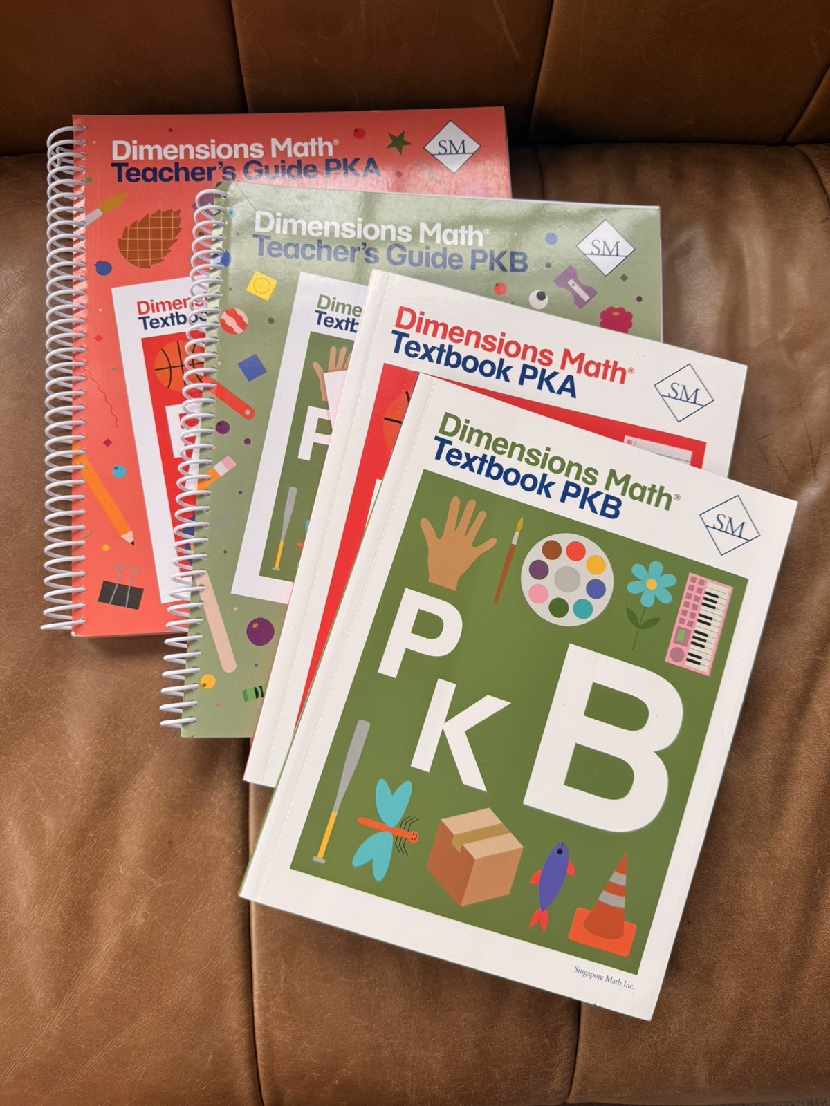 Singapore Math Dimensions Teacher’s Guide PKA & PKB Homeschool Curriculum Lot