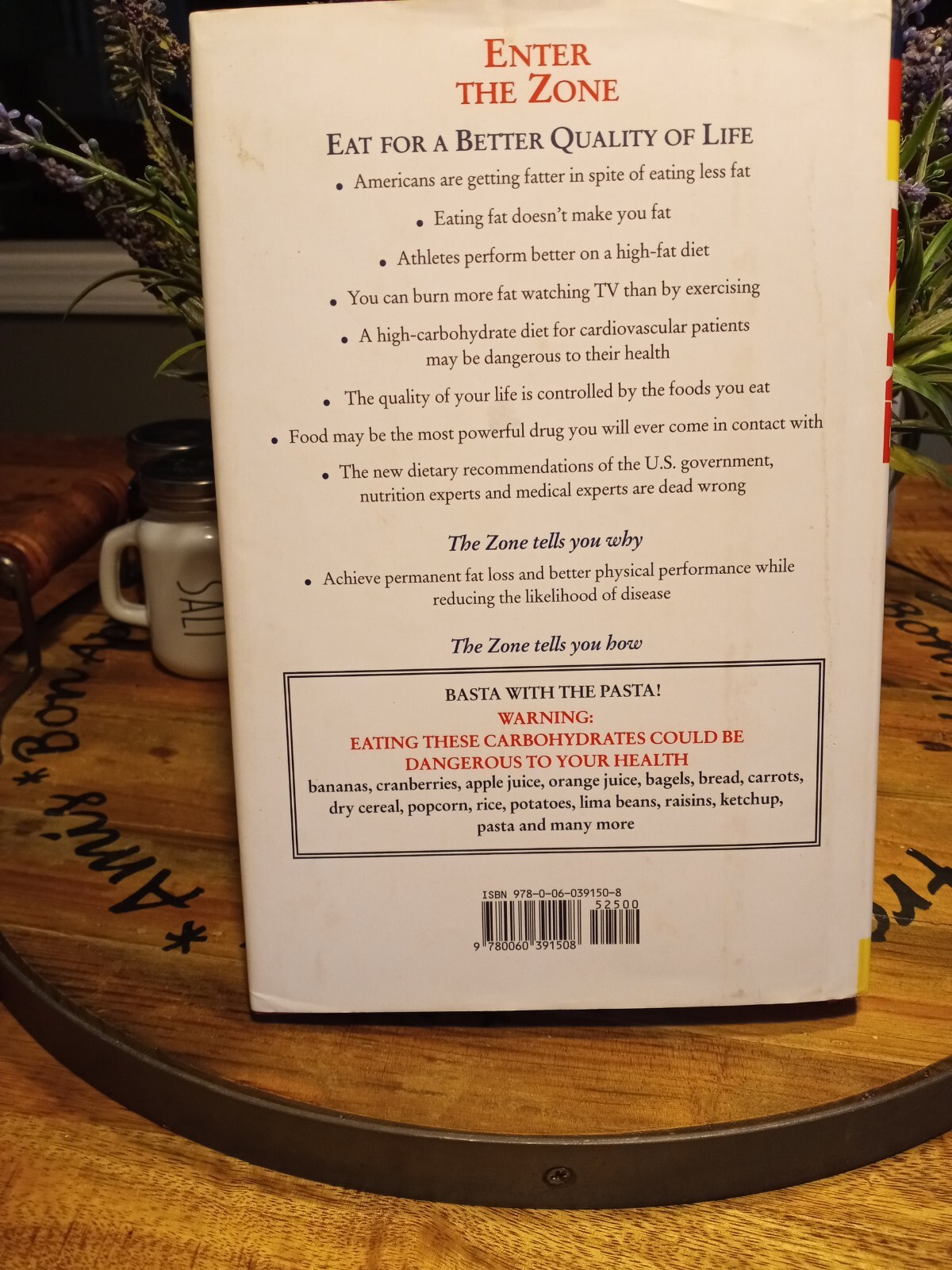 Enter the Zone: A Dietary Roadmap by Bill Lawren, Barry Sears/#1 NY Best Seller