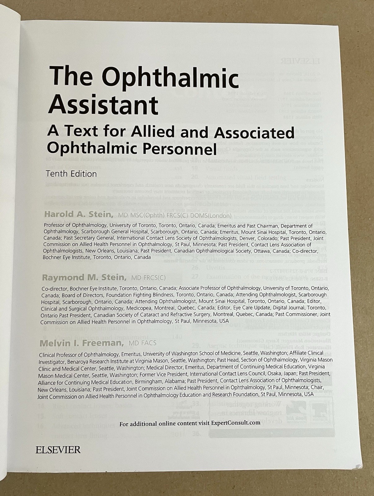 The Ophthalmic Assistant, 10th Edition, 2018, Paperback, UNUSED CODE, VG!