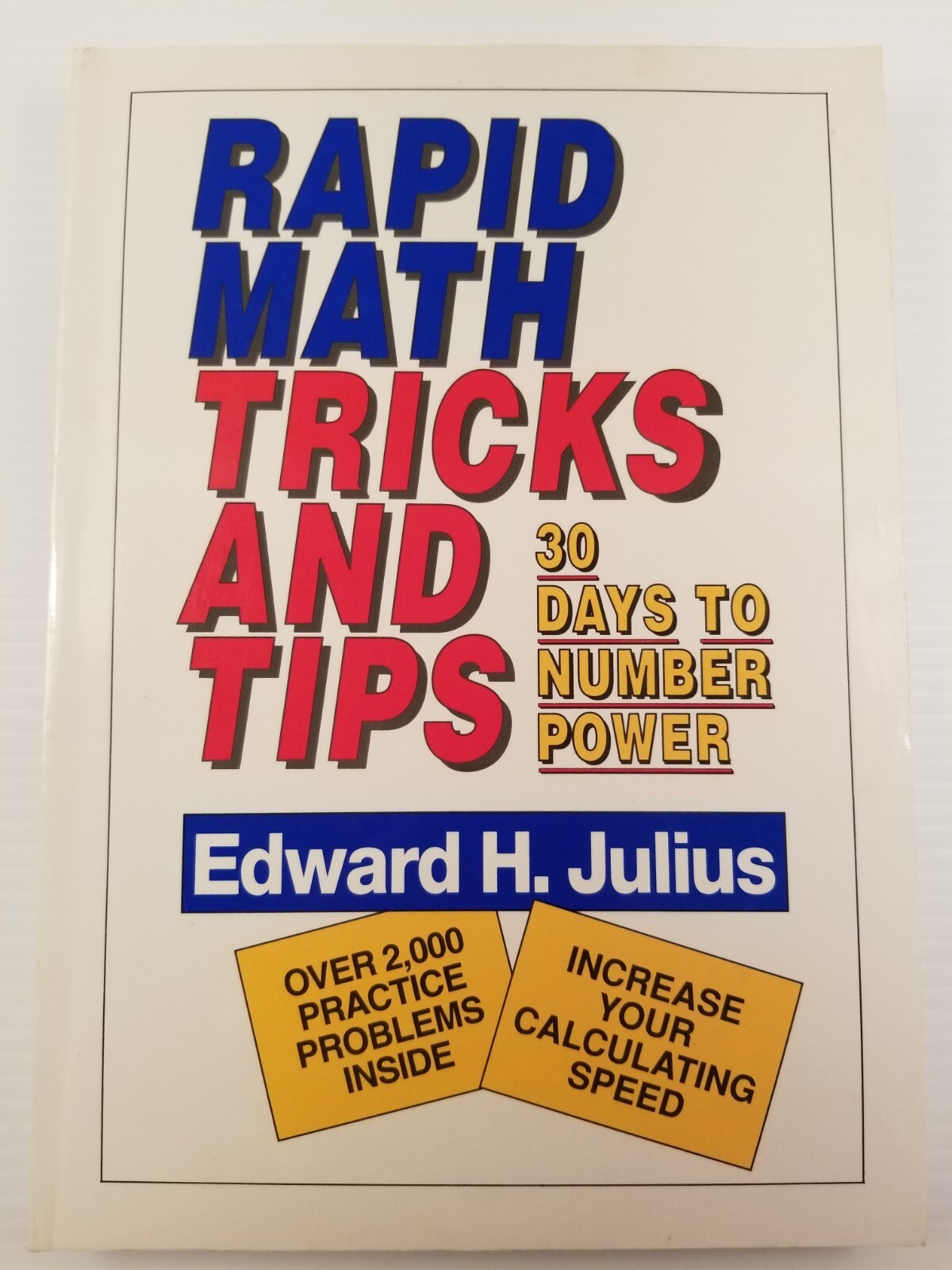 Rapid Math Tricks and Tips- 30 Days to Number Power – Edward H. Julius VG
