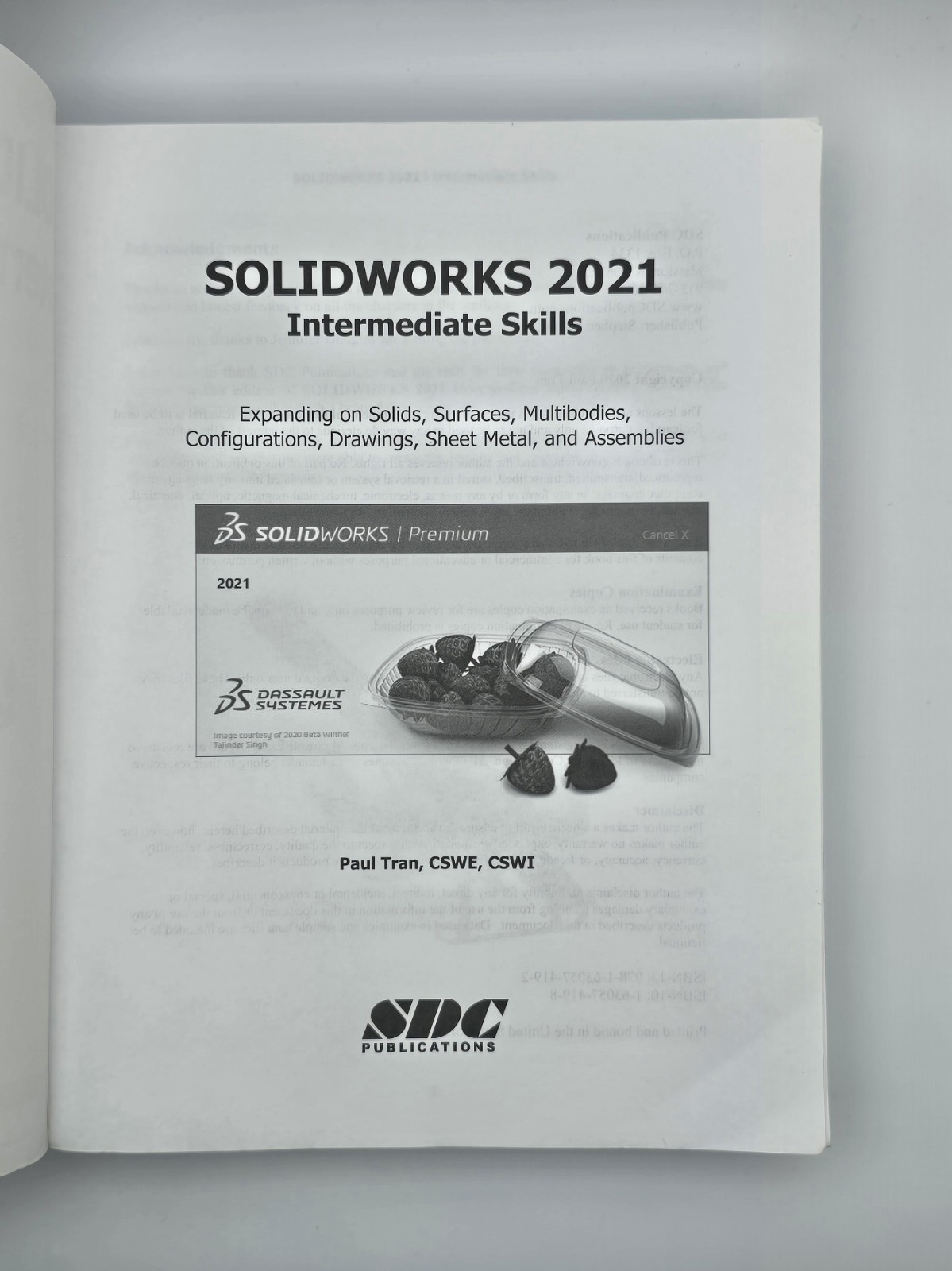 SOLIDWORKS 2021 Intermediate Skills by Paul Tran CSWE (2020, Trade Paperback)