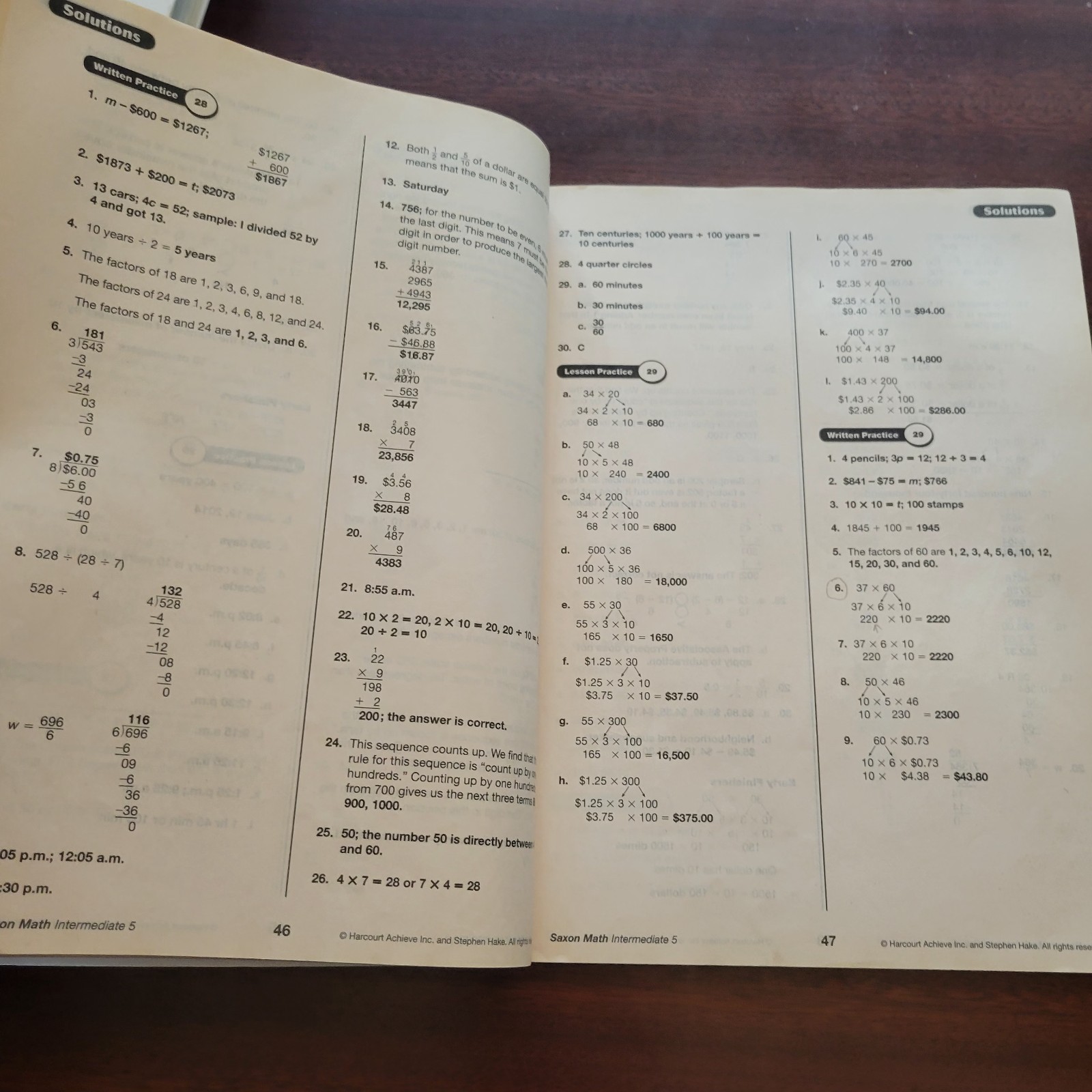 Saxon Math Intermediate 5 Teacher & Student Books