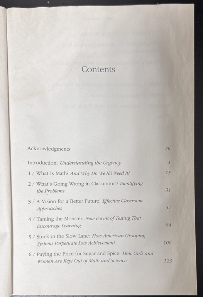 Whats Math got To Do With It? By Jo Boaler(2008,Paperback)