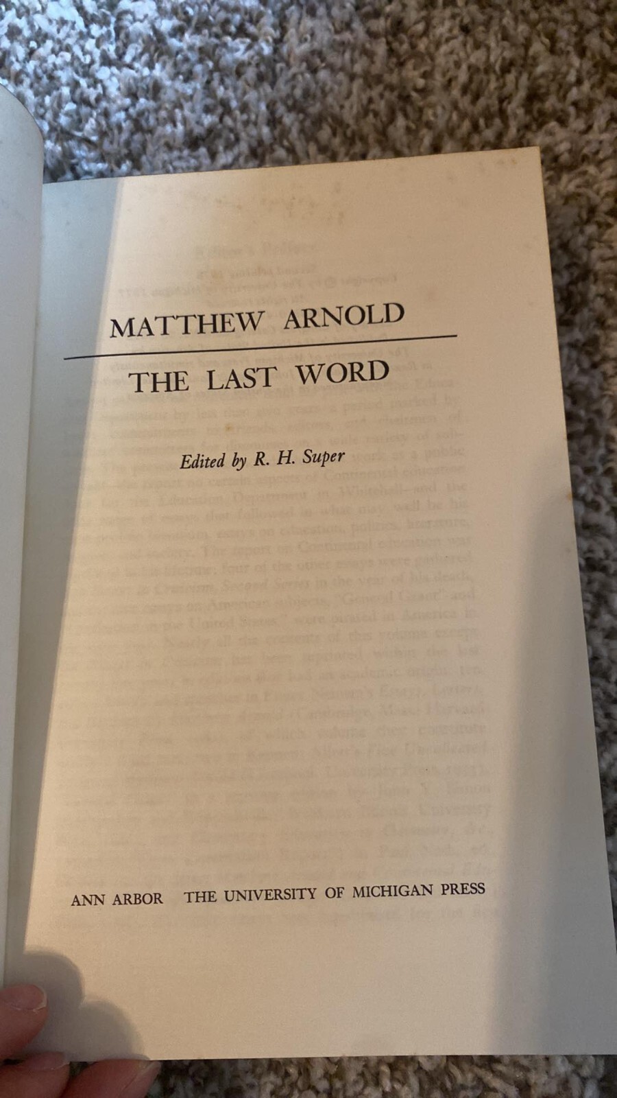 The Complete Prose Works of Matthew Arnold Eleven Volumes Complete Set Very Rare