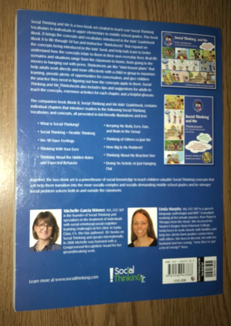 SOCIAL THINKING AND ME BOOK 2 ONLY THINKSHEETS FOR EMOTIONAL LEARNING