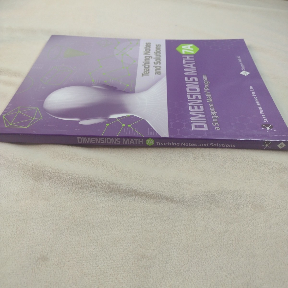 DIMENSIONS MATH 7A Teaching Notes & Solutions Singapore Math Paperback Like New