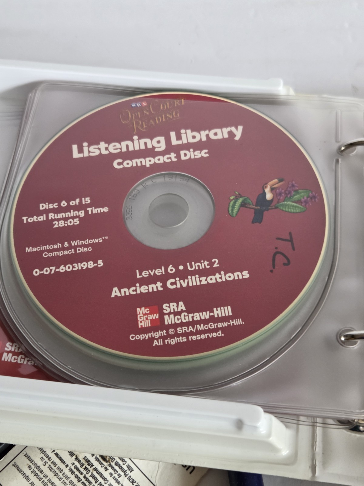 SRA Open Court Reading Preschool Level K Compact Discs Listening Library Level 6
