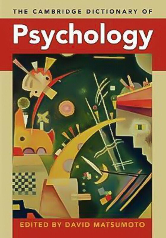 The Cambridge Dictionary of Psychology -David Matsumoto Psychology Book