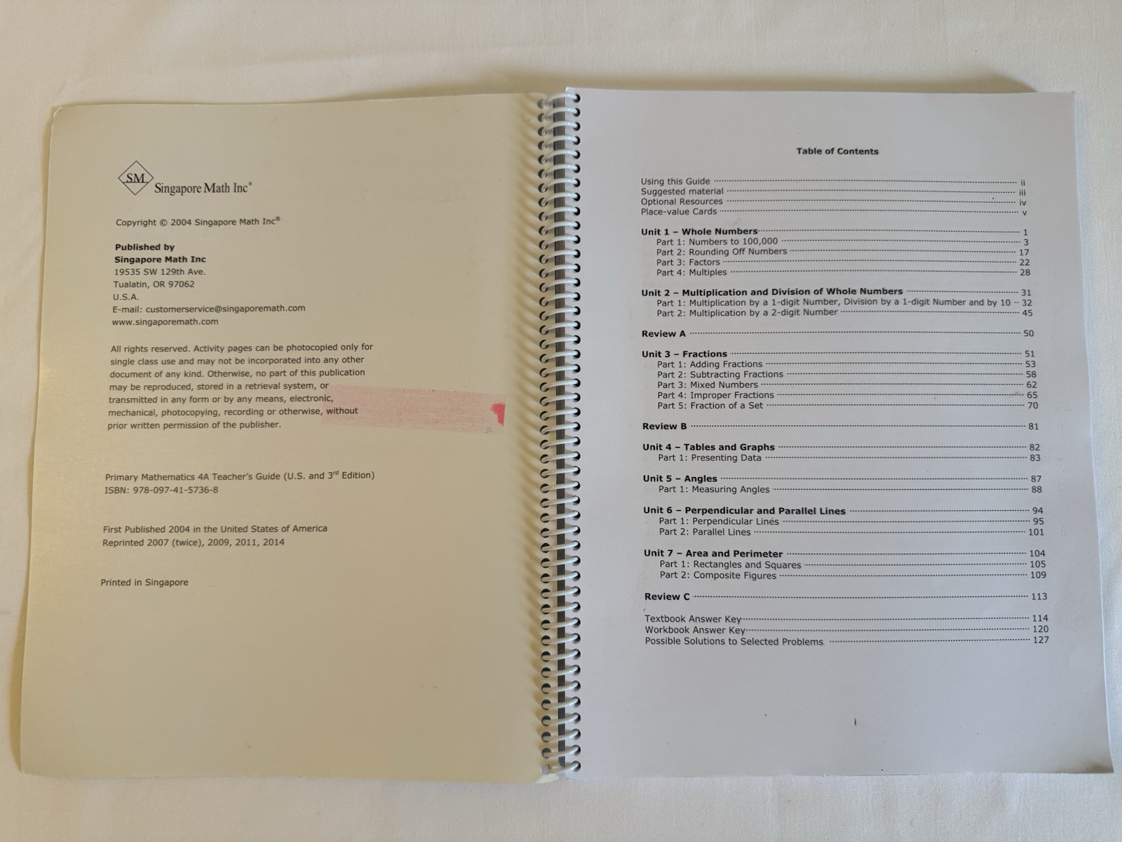 Singapore Math Teacher’s Guides 4A & 4B US Edition VERY GOOD CONDITION