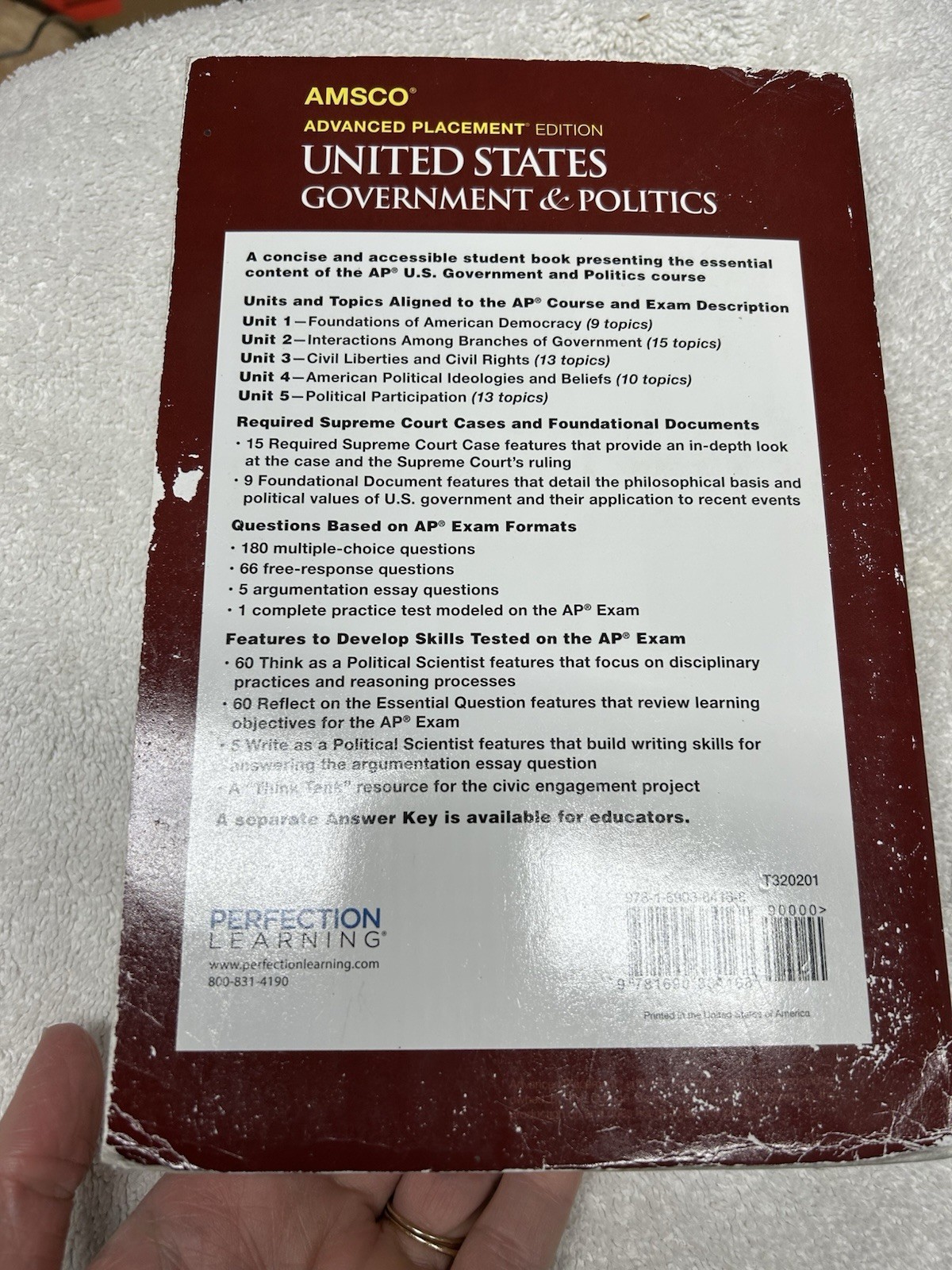 Advanced Placement United States Government & Politics, 3rd Edition by David…