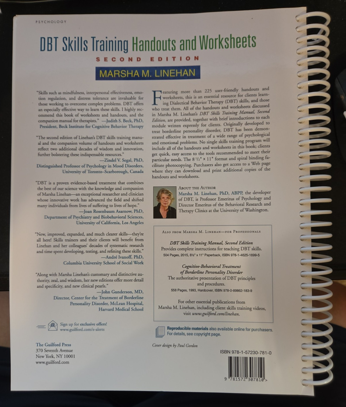 DBT Skills Training Handouts & Worksheets 2nd Ed, Linehan