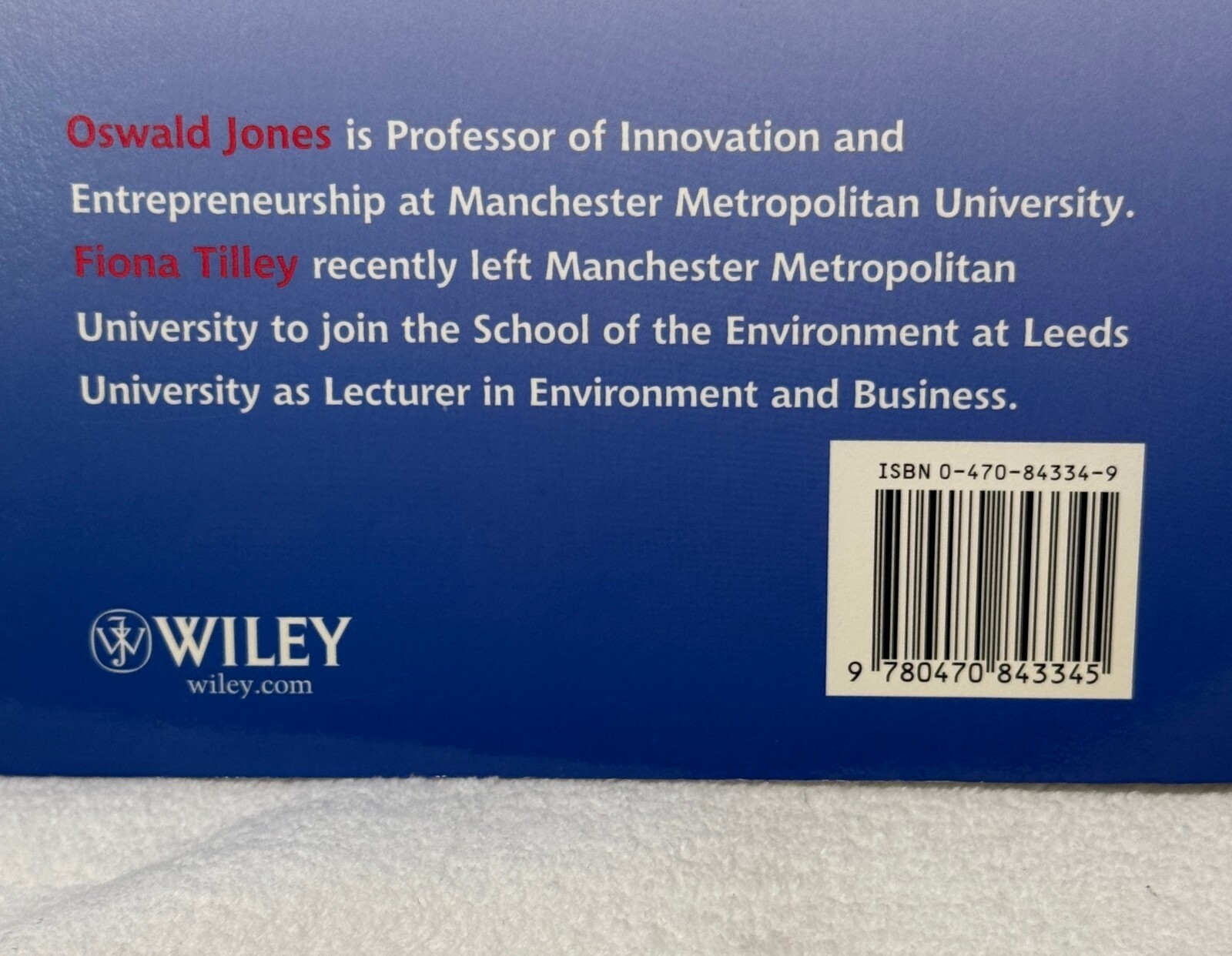 Competitive Advantage in SMEs: Organising for Innovation and Change by Oswald J.