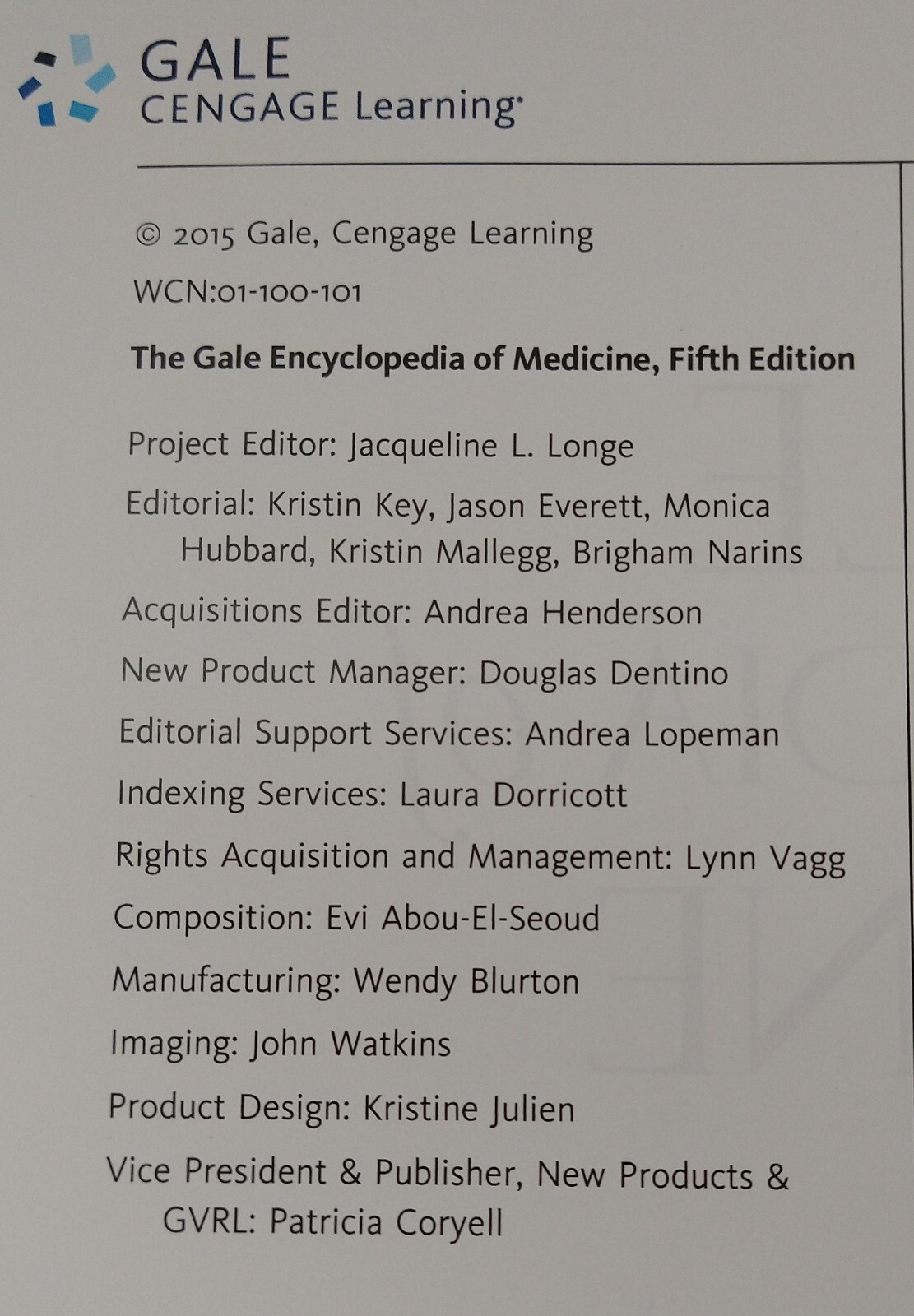 The Gale Encyclopedia of Medicine Complete 9 Vol Set 2015 5th edition