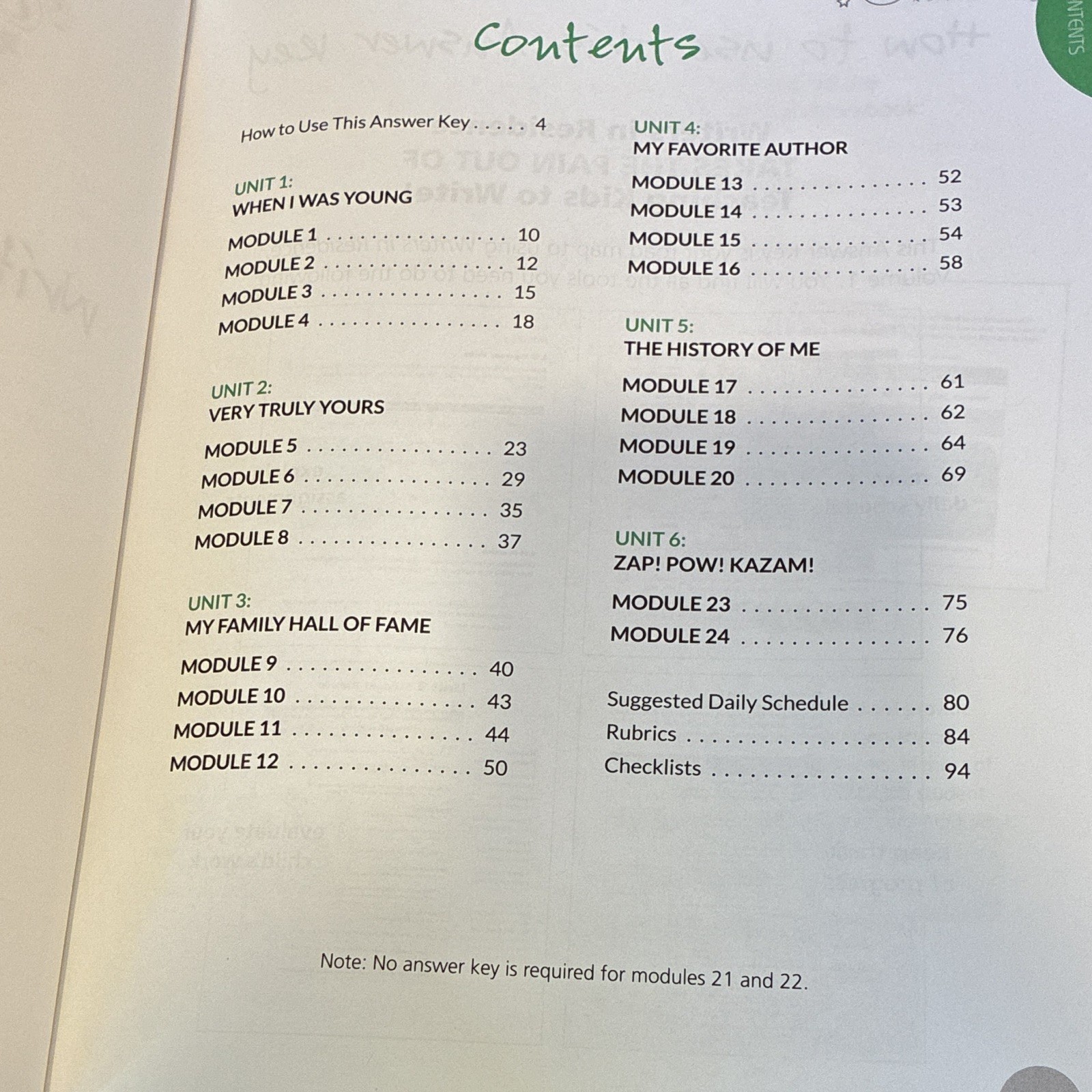 Apologia Writers in Residence Student Text & Workbook Vol 1 + Answer Key