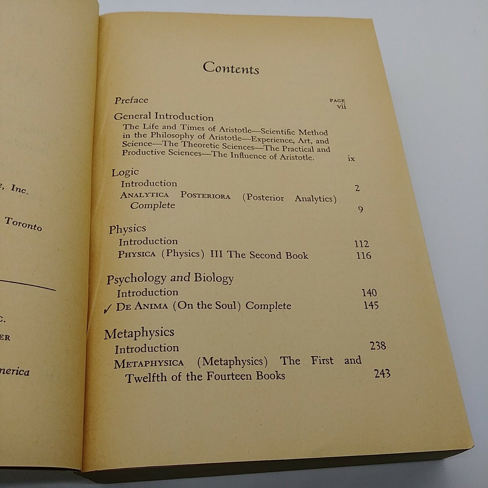 Introduction to Aristotle Richard McKeon SIGNED 1947 Collectible PB