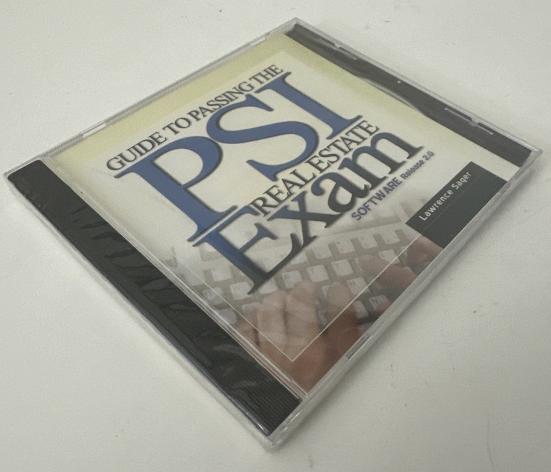 Guide To Passing The PSI Real Estate Exam Release 2.0 Real Estate Exam CD NEW