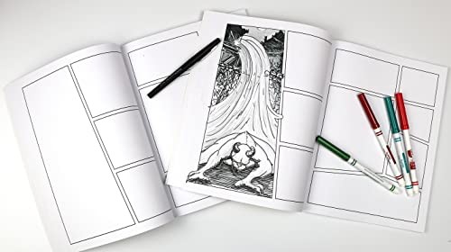 Blank Comic Book: Draw Your Own Manga! (84 Blank Pages of 21 Different Templates