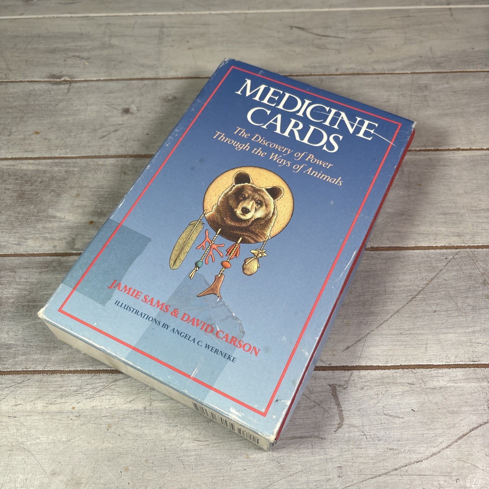 Medicine Cards Book & Card Deck SET by David Carson and Jamie Sams Revised 1988
